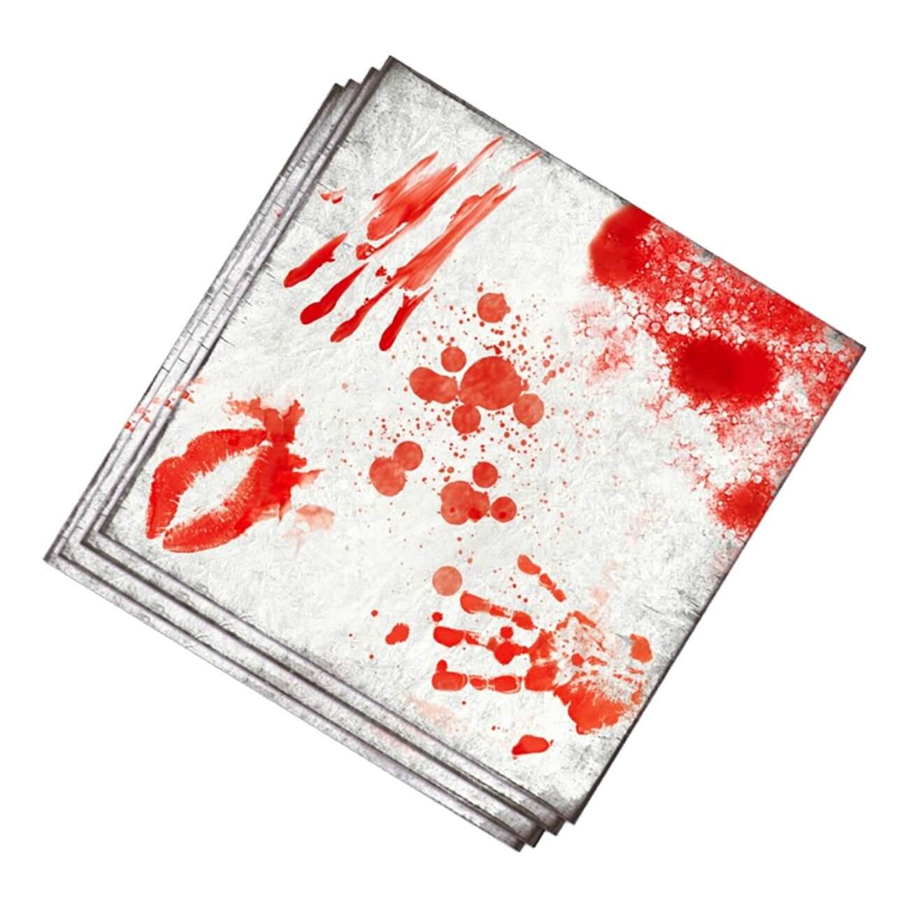 Servetter Blodfläckar 12-pack | Festartiklar - Engångsartiklar | Gottegrisen