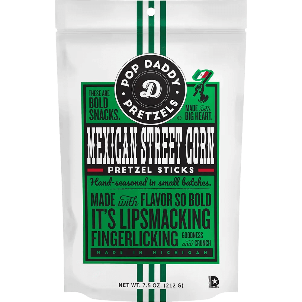 Läs mer om Pop Daddy Pretzel Sticks Mexican Street Corn 212g
