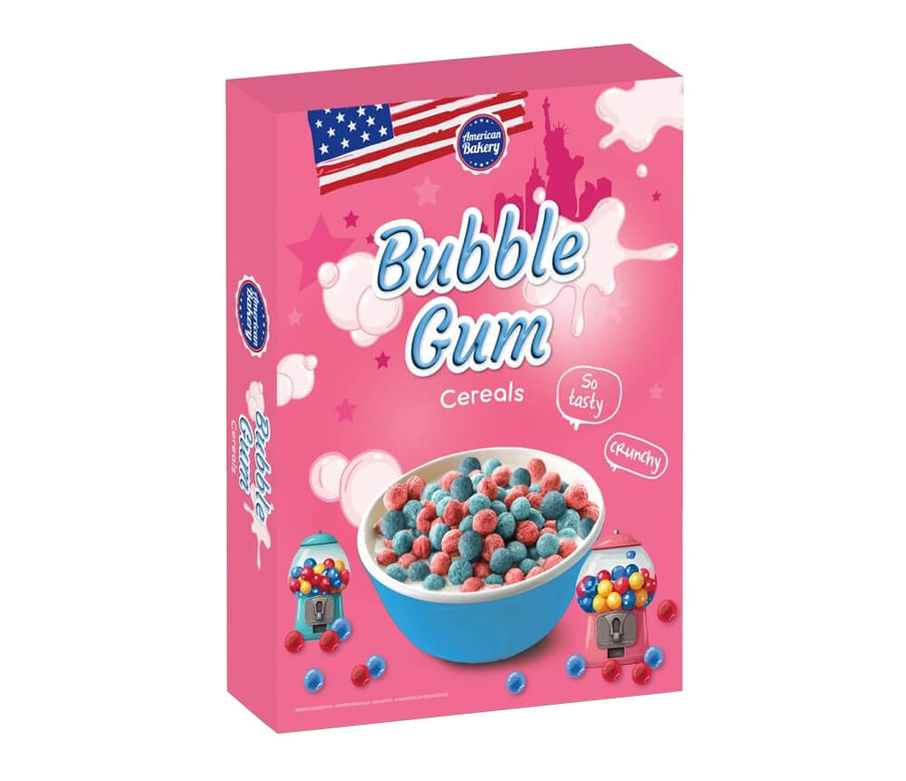 American Bakery Bubble Gum Cereal 180g
