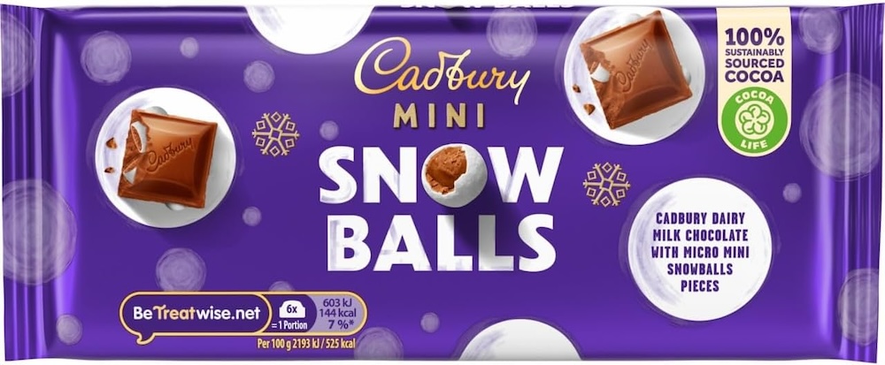 Cadbury Mini Snowballs Chokladkaka 110g
