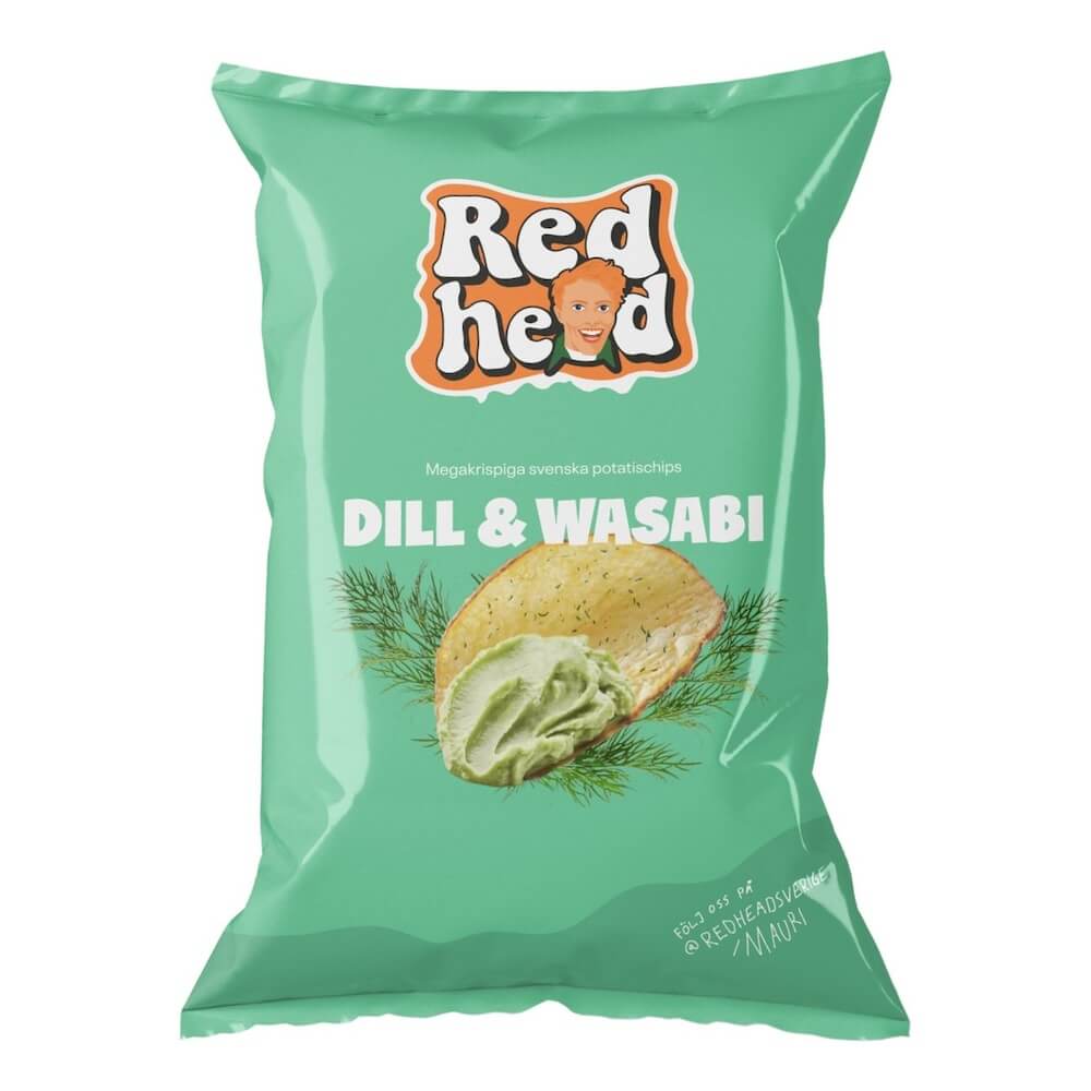 Läs mer om Redhead Dill & Wasabi Chips 150g