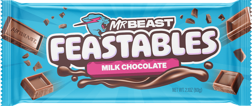 MrBeast Feastables Milk Chocolate Bar 60g
