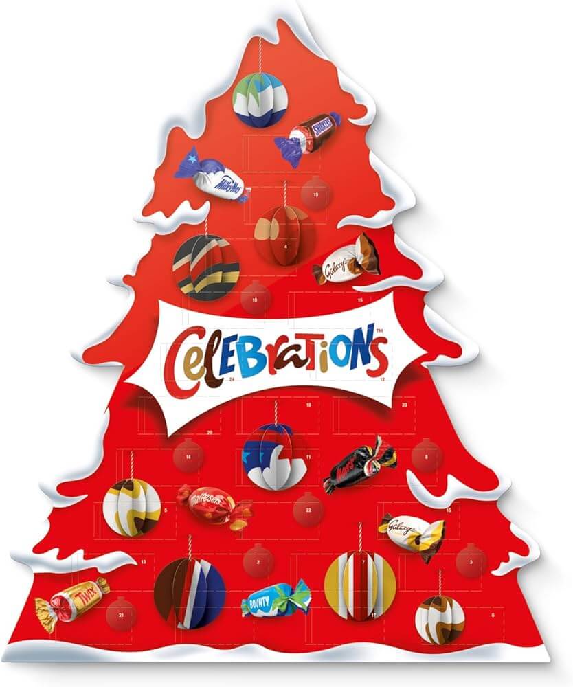 Celebrations Tree Advent Calendar 215g
