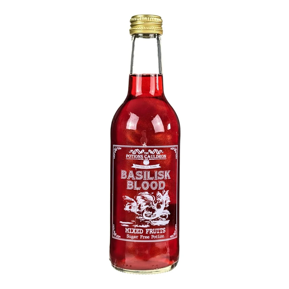 Läs mer om Potions Cauldron Basilisk Blood Mixed Fruit Soda 330ml