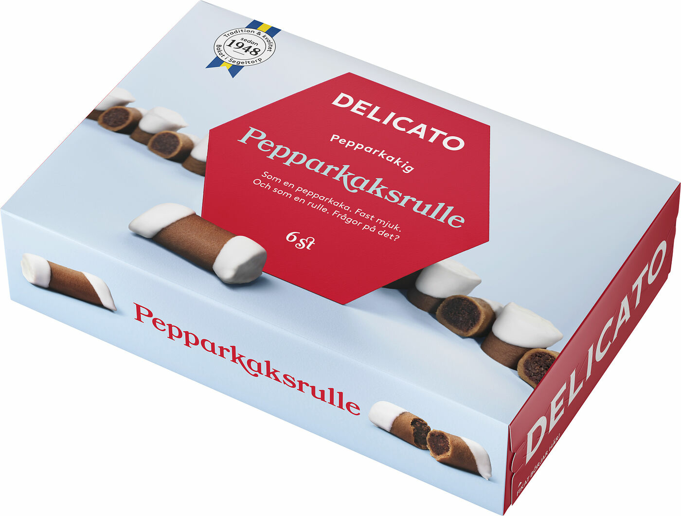 Delicato Pepparkaksrulle 6-pack | Högtider | Gottegrisen