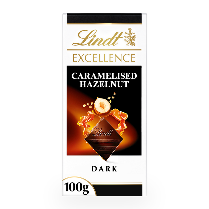 Lindt Excellence Dark Caramelized Hazelnut 100g