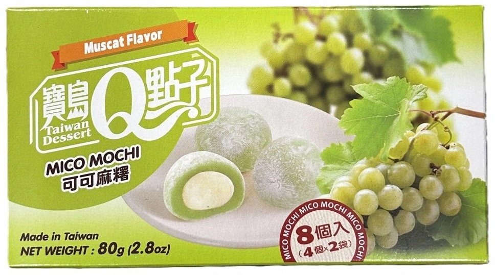 Taiwan Dessert - Mico Mochi Muscat Flavour 80g | Asiatiska Produkter | Gottegrisen
