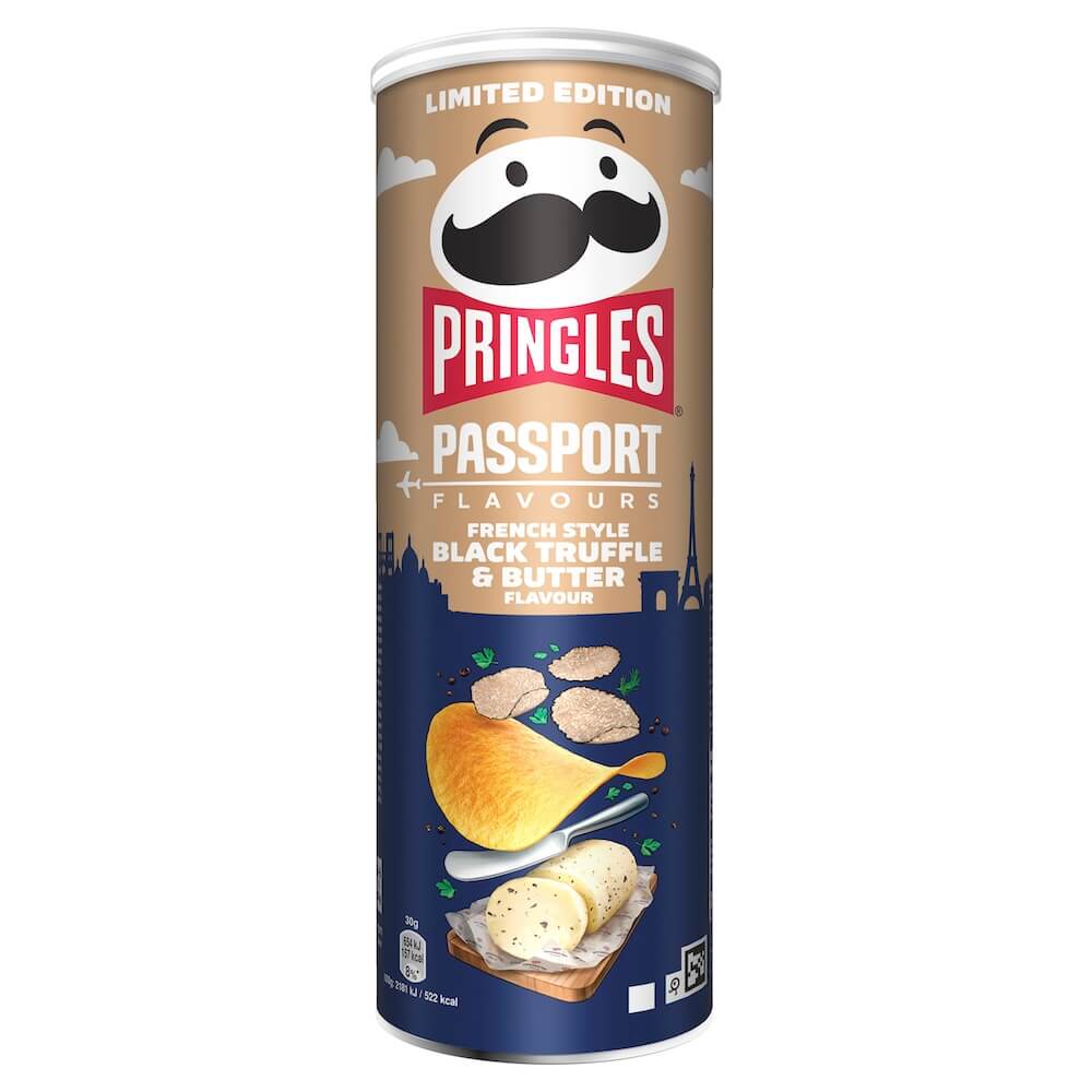 Läs mer om Pringles French Style Black Truffle & Butter Flavour 164g