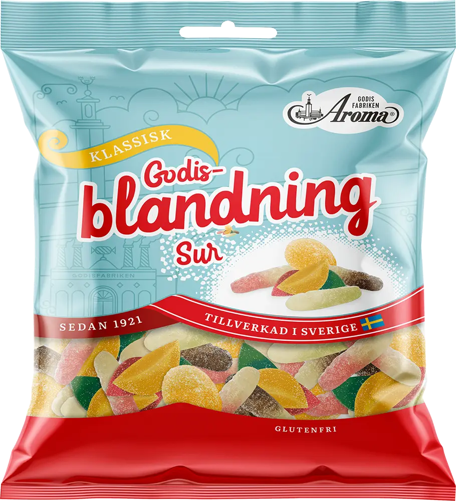 Aroma Godisblandning Sur 115g x 20st | Godis | Gottegrisen