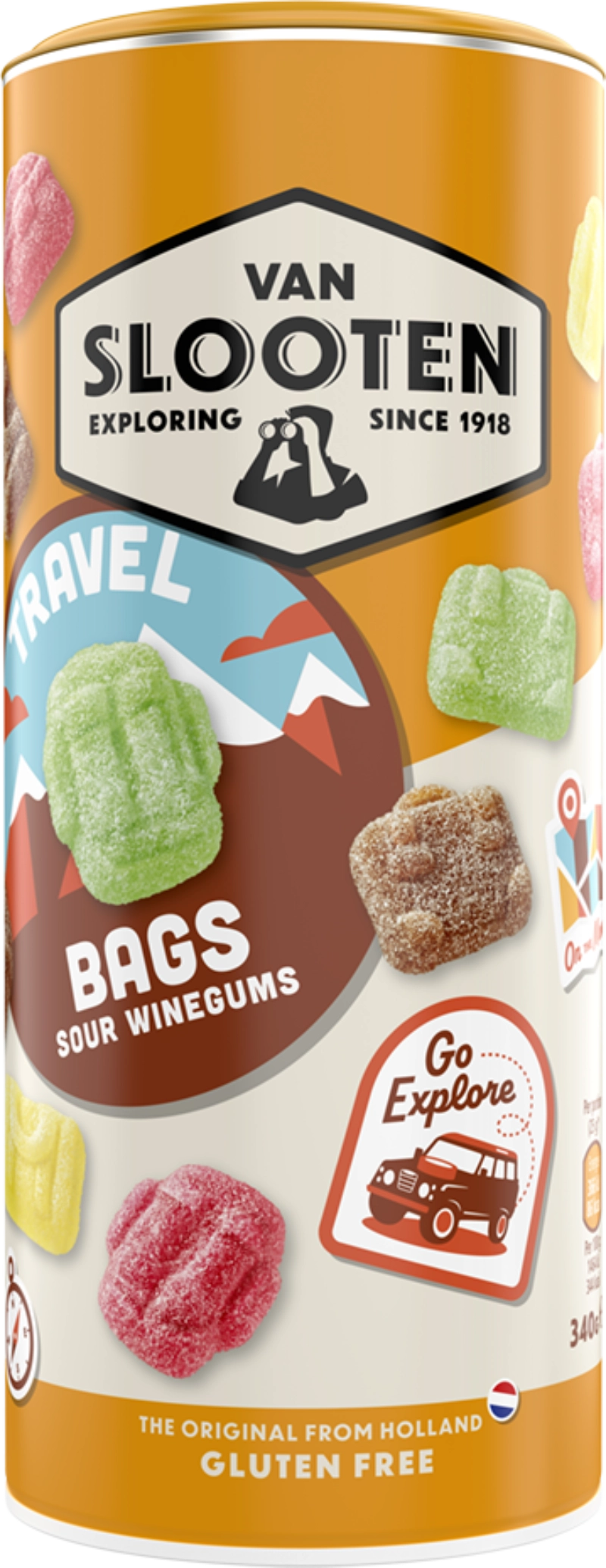 Van Slooten Travel Bags 210g | Godis | Gottegrisen