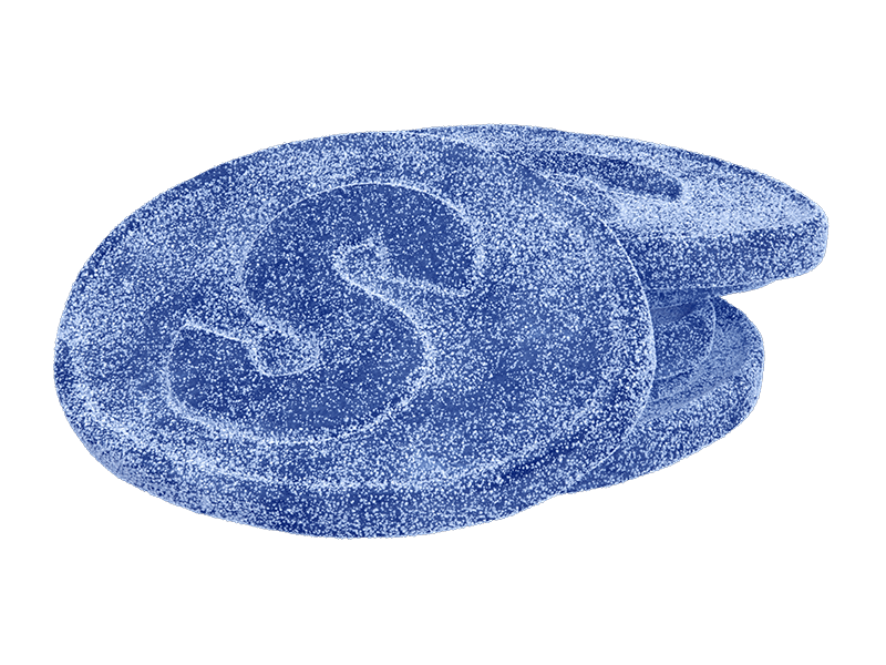 S-Märke Sour Blue Raspberry 500g | Godis | Gottegrisen