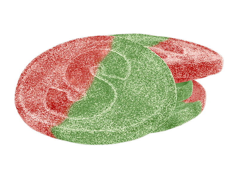S-Märke Sour Strawberry 500g | Godis | Gottegrisen