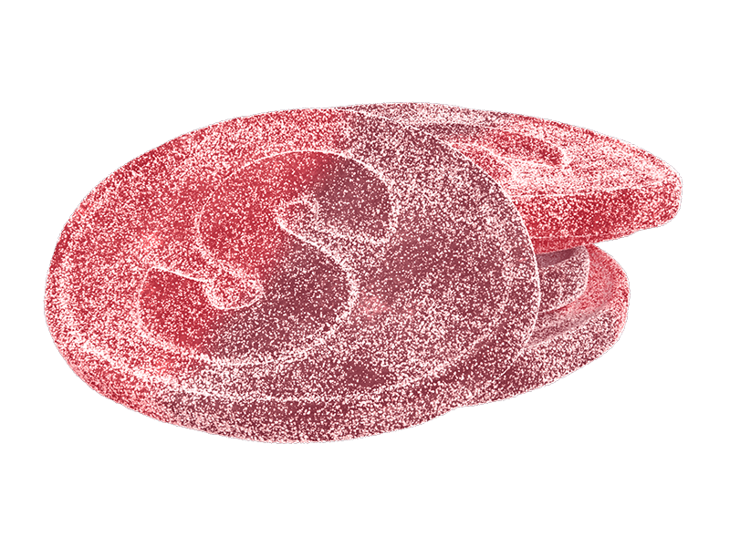 S-Märke Sour Pomegranate and Raspberry 500g | Godis | Gottegrisen