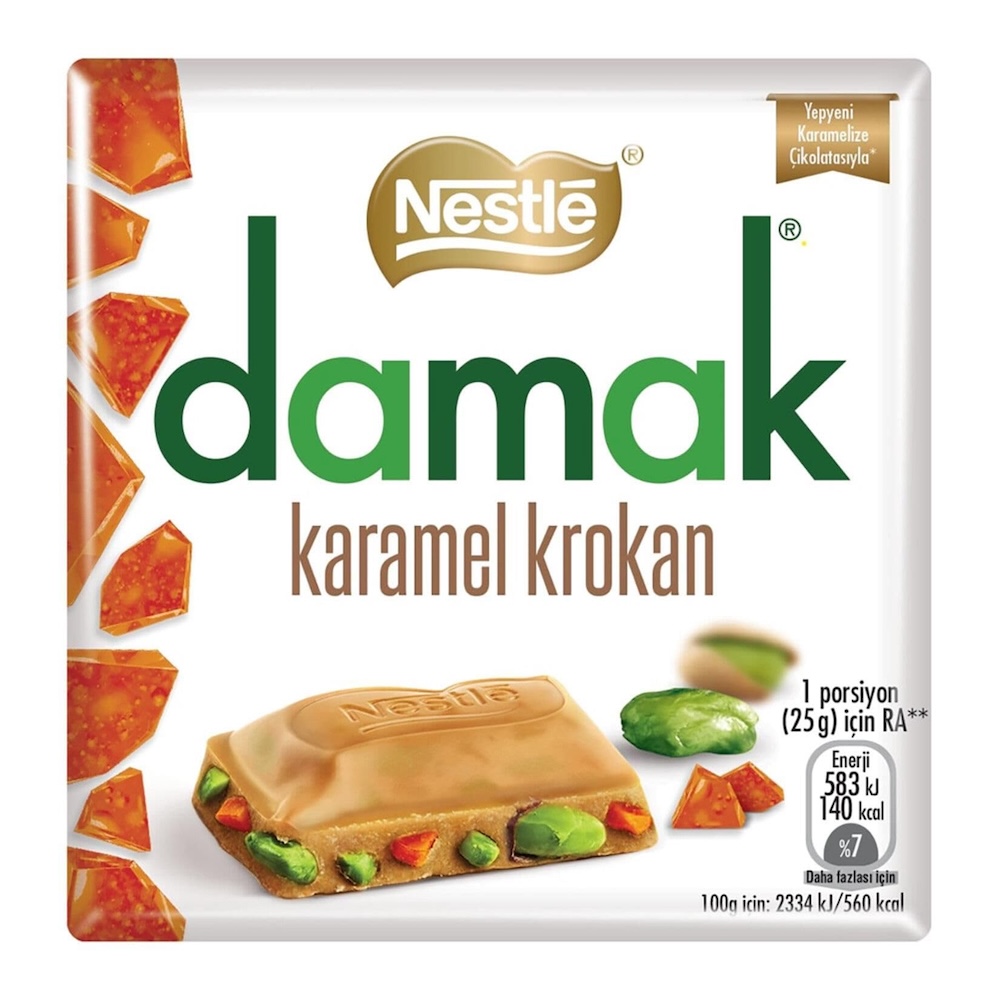 Nestle Damak Caramel Croquant 60g | Godis - Choklad | Gottegrisen