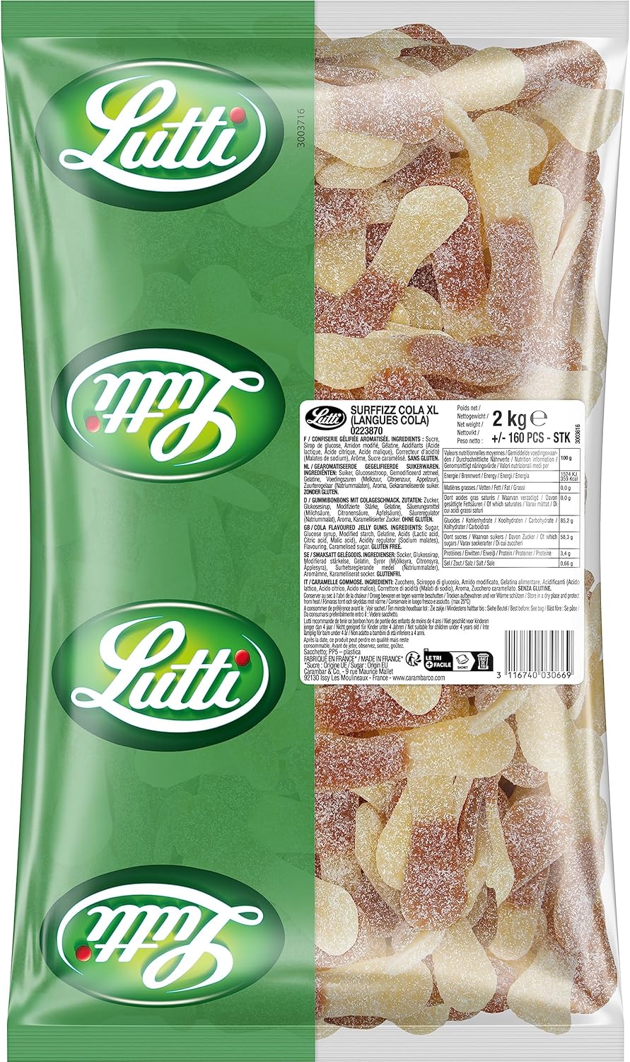 Lutti Surfizz Cola XL 2kg | Godis | Gottegrisen