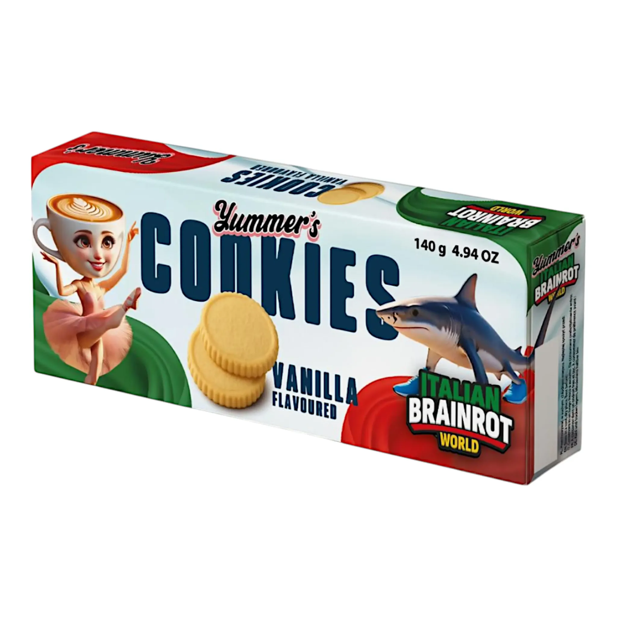 Yummers Vanilla Cookies Italian Brainrot 140g | Snacks - Kakor & Kex | Gottegrisen