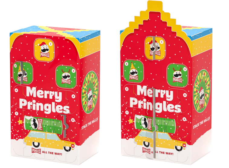 Pringles Adventskalender(Lite trasig i ytterförpackningen, annars ok) | Högtider - Jul - Adventskalendrar | Gottegrisen