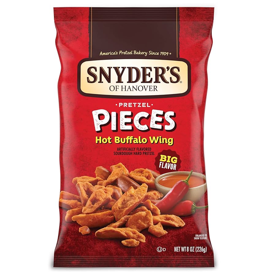 Snyders Pretzel Pieces Hot Buffalo Wing 110g | Snacks - Pretzel | Gottegrisen