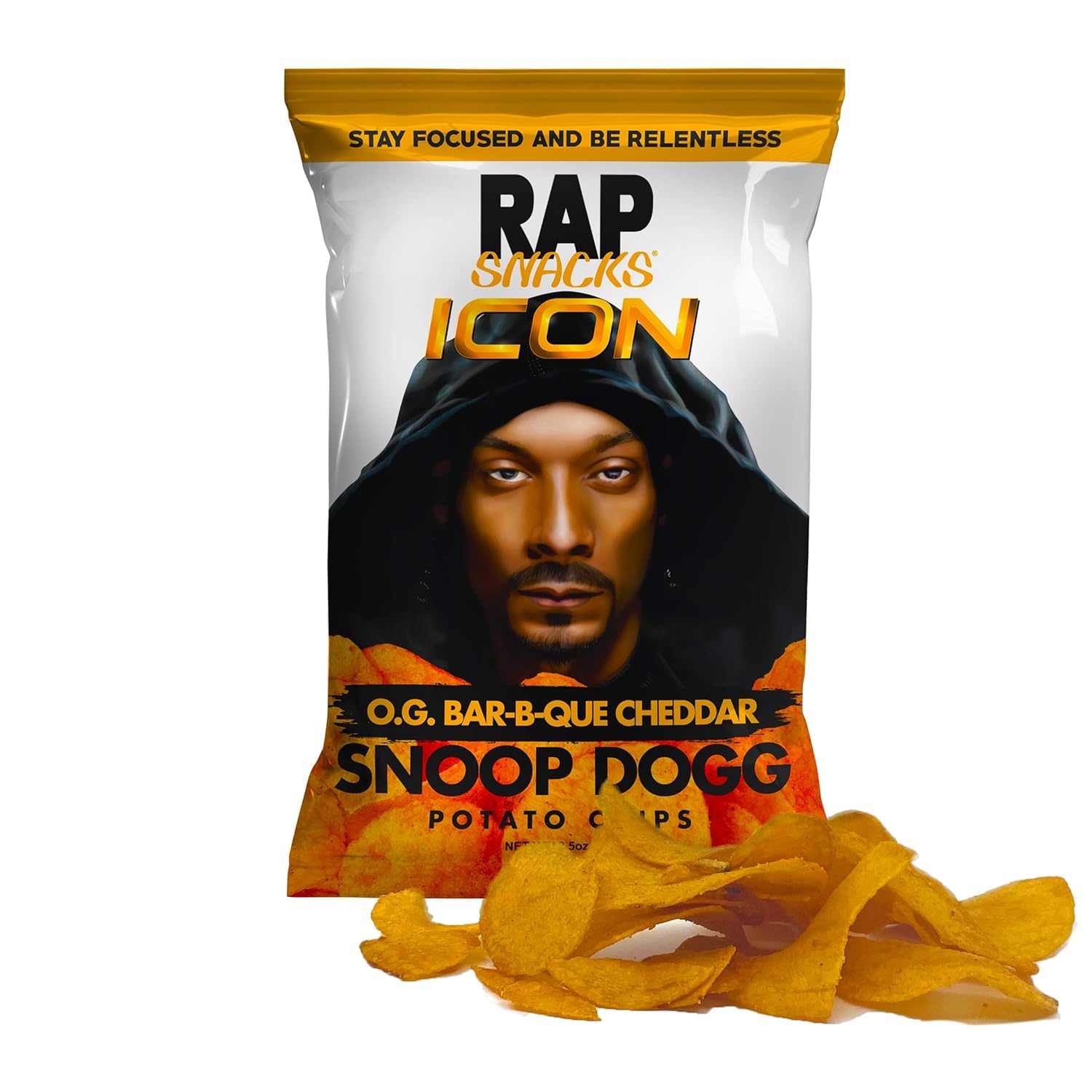 Rap Snacks Snoop Dogg O.G. Bar-B-Que Cheddar 71g | Snacks - Chips | Gottegrisen