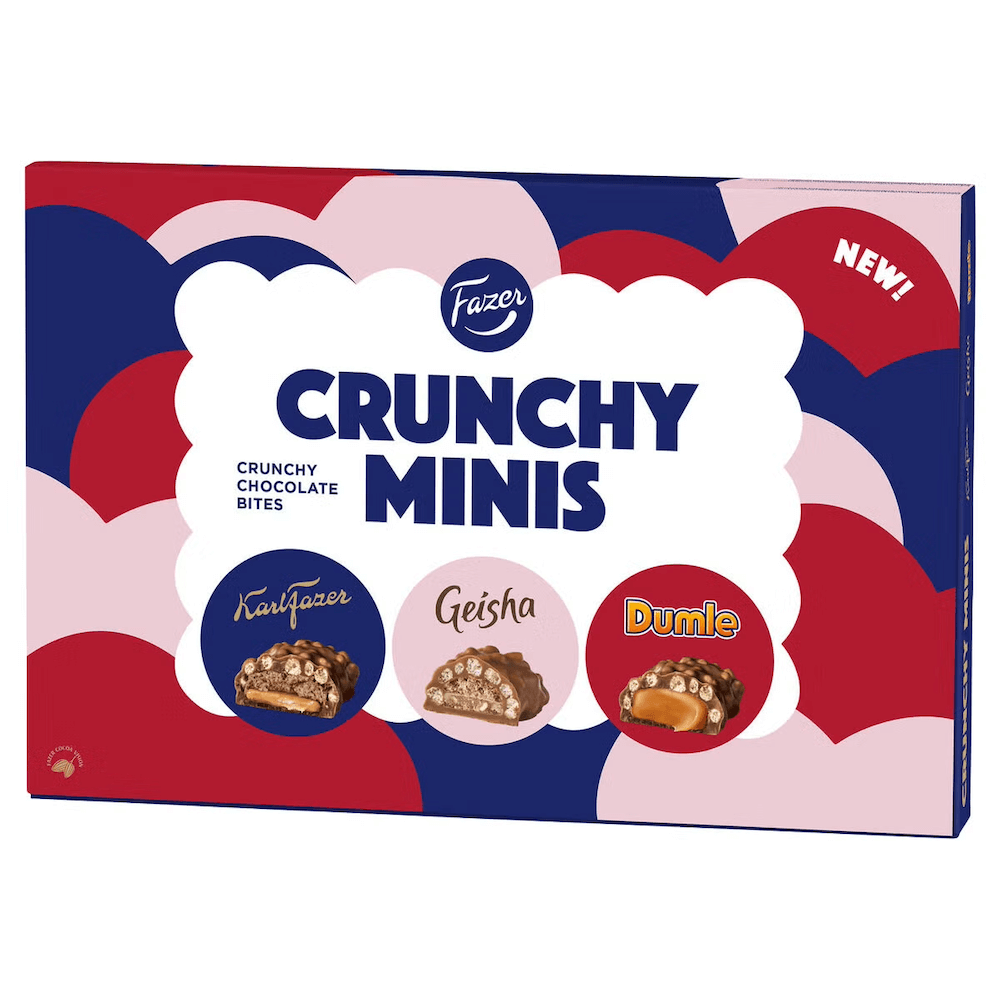 Fazer Crunchy Minis chokladpraliner 148g | Godis - Choklad | Gottegrisen