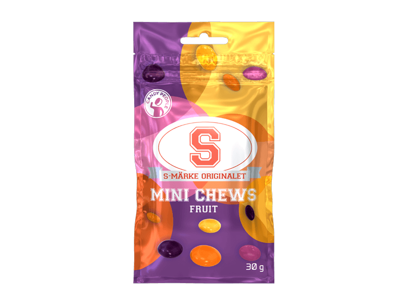 S-Märke Mini Chews Fruit 30g | Godis | Gottegrisen