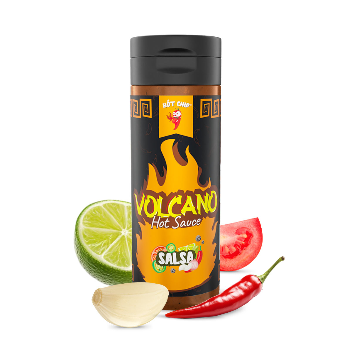 Hot Chip Volcano Hot Sauce Salsa 270ml | Mat | Gottegrisen
