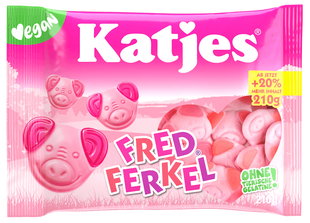 Katjes Fred Ferkel 210g | Godis | Gottegrisen