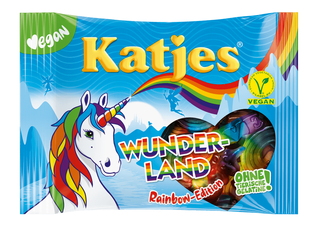 Katjes Wunderland Rainbow Ed 210g | Godis | Gottegrisen