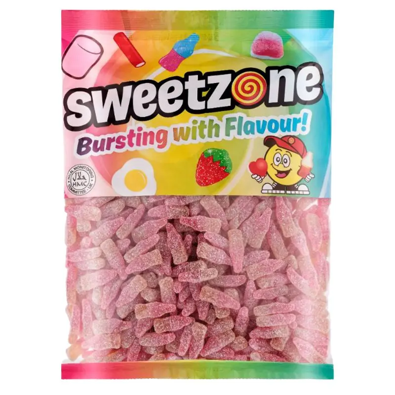 Sweetzone Fizzy Cherry Bottles 1kg | Godis | Gottegrisen