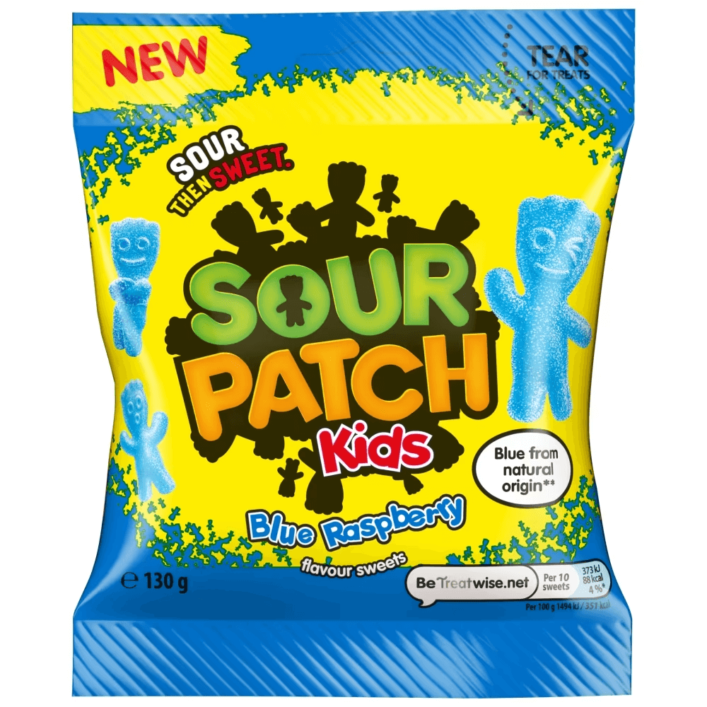 Sour Patch Kids Blue Raspberry 130g | Godis | Gottegrisen