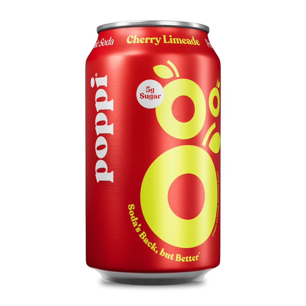 Poppi Prebiotic Soda Cherry Limeade 355ml | Dryck | Gottegrisen