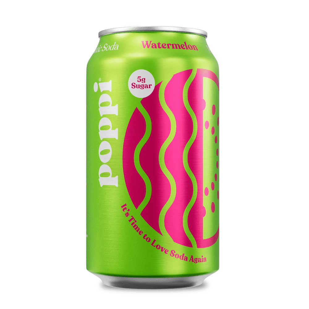 Poppi Prebiotic Soda Watermelon 355ml | Dryck | Gottegrisen