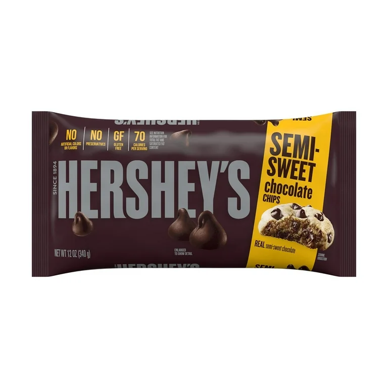 Hersheys Semi-Sweet Chocolate Baking Chips 340g | Mat - Bakning - Bakingredienser | Gottegrisen