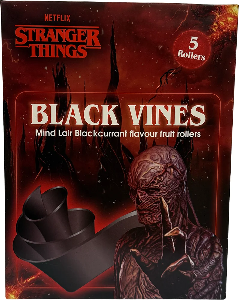 Stranger Things Fruit Rollers Blackcurrant 60g | Godis | Gottegrisen