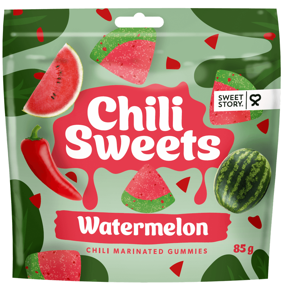 Sweet Story Chili Sweets Watermelon 85g | Godis | Gottegrisen