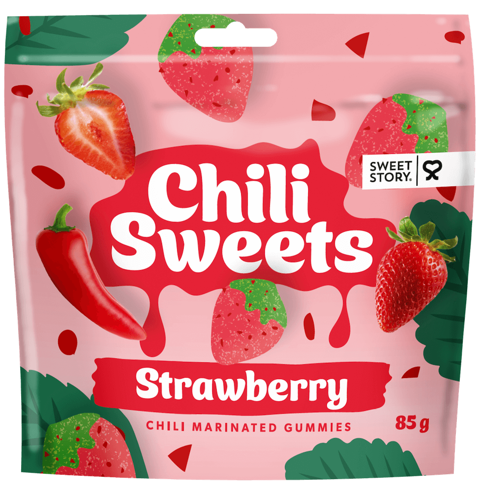 Sweet Story Chili Sweets Strawberry 85g | Godis | Gottegrisen