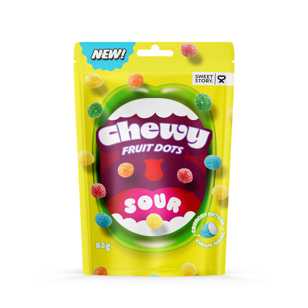 Sweet Story Chewy Fruit Dots Sour 85g | Godis | Gottegrisen