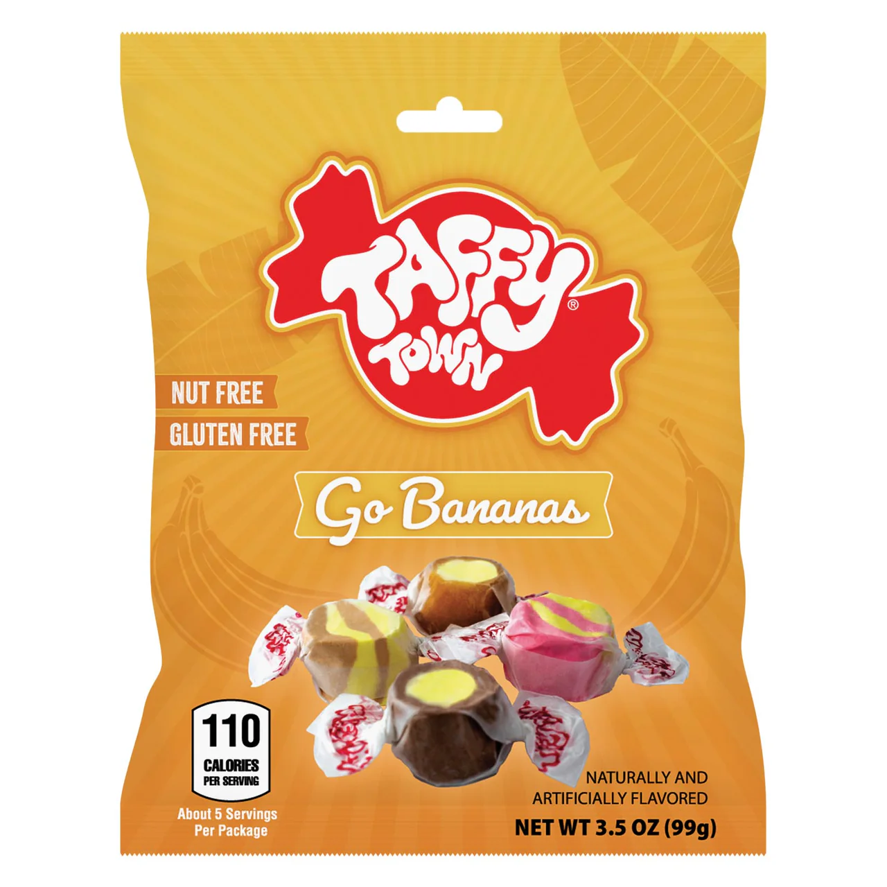 Taffy Town Go Bananas 99g | Godis - Amerikanskt Godis | Gottegrisen