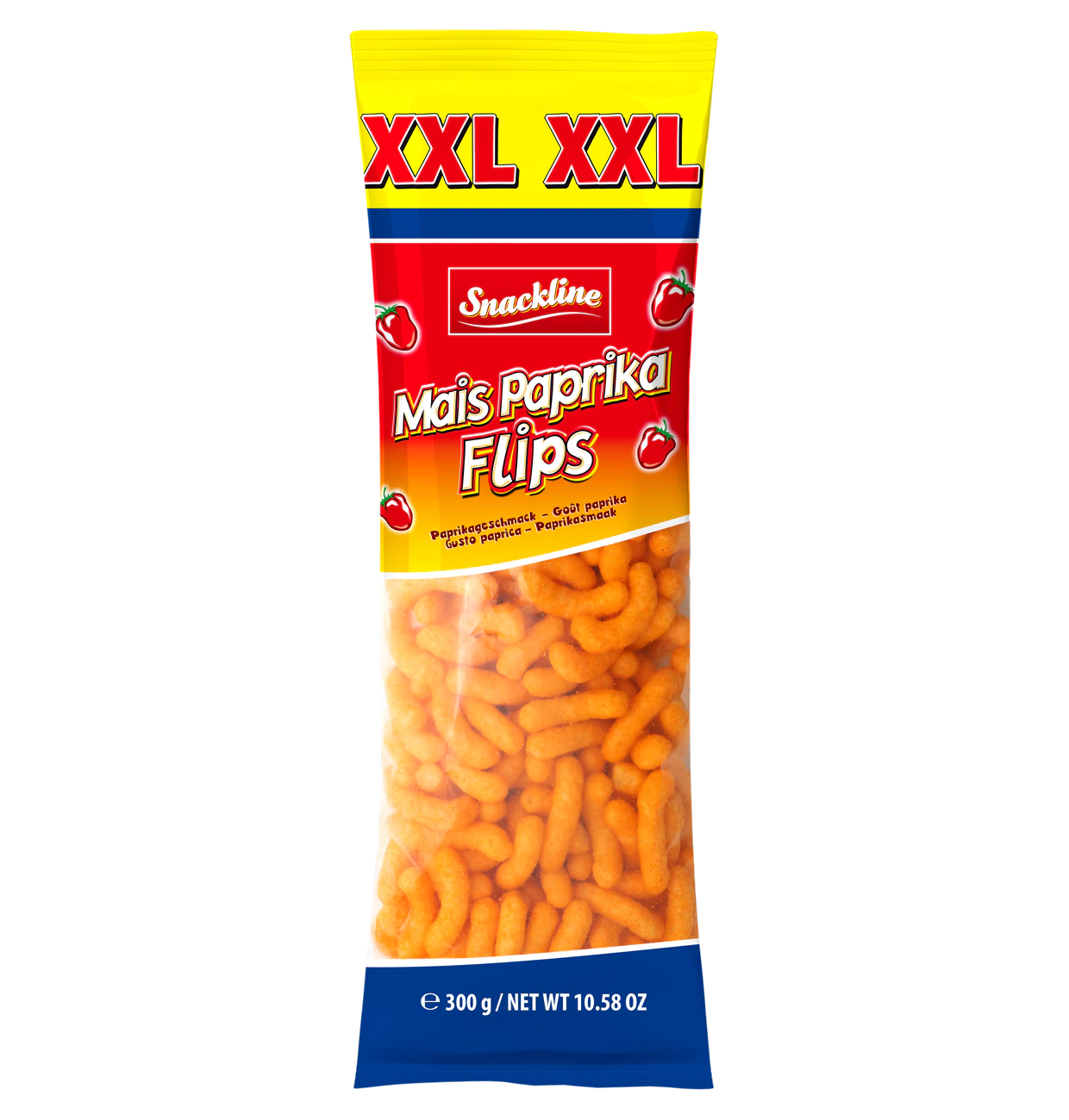 Snackline XXL Corn Flips with Paprika 300g | Snacks - Chips | Gottegrisen