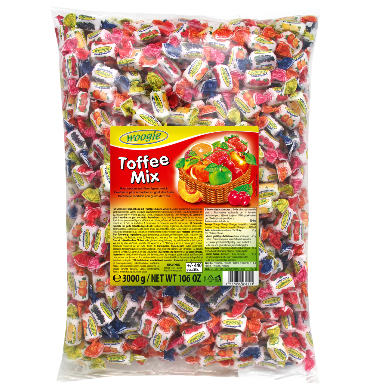 Woogie Toffee Mix 3kg | Godis | Gottegrisen