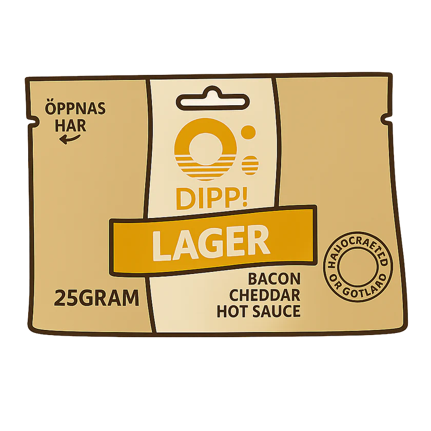 Ö-Chips Dippmix Lager - Bacon, Cheddar, Hot Sauce 25g | Snacks | Gottegrisen