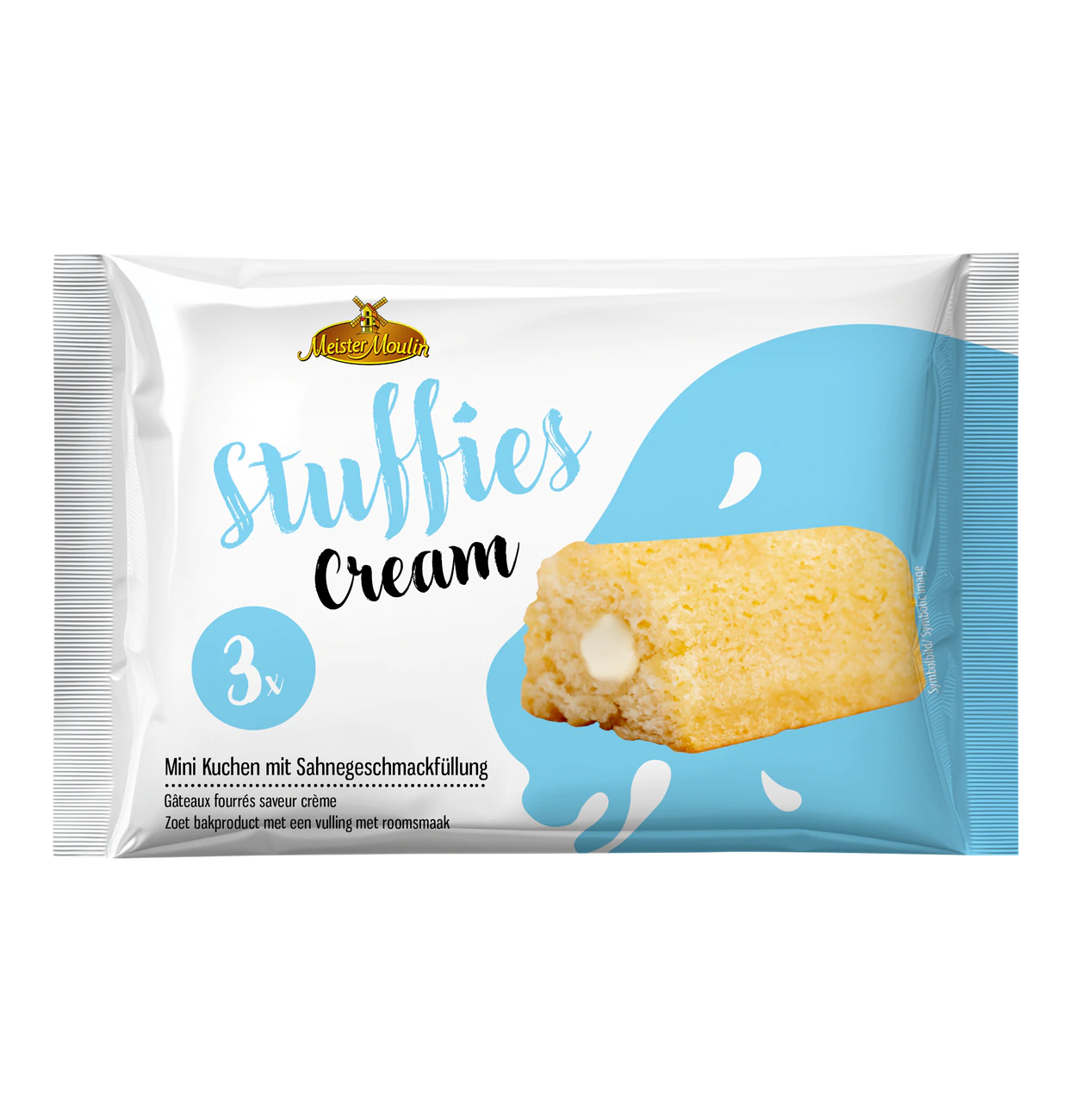Meister Moulin Stuffies Mini Cakes Milk Cream 3x45g | Snacks - Kakor & Kex | Gottegrisen