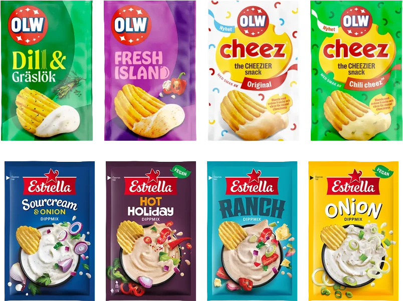 Dippmix Paket 8-Pack | Snacks - Dip | Gottegrisen