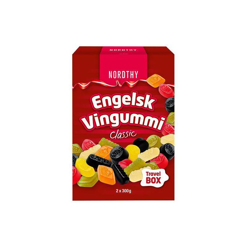 Nordthy English Winegums Classic Family Mix 600g | Godis | Gottegrisen