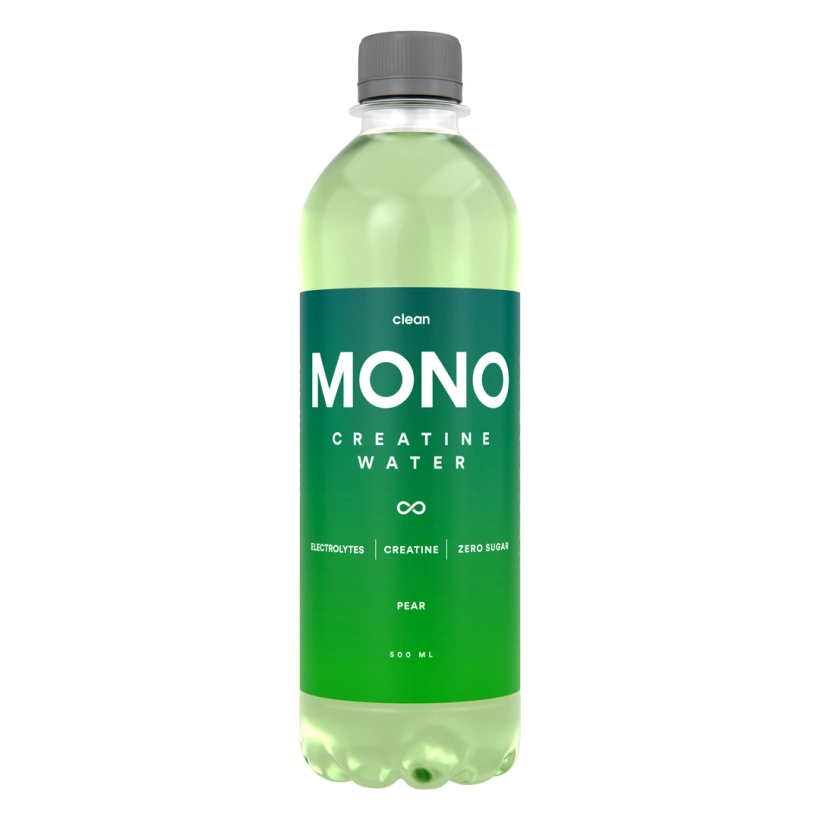 Clean MONO Creatine Water Päron 500ml | Dryck | Gottegrisen