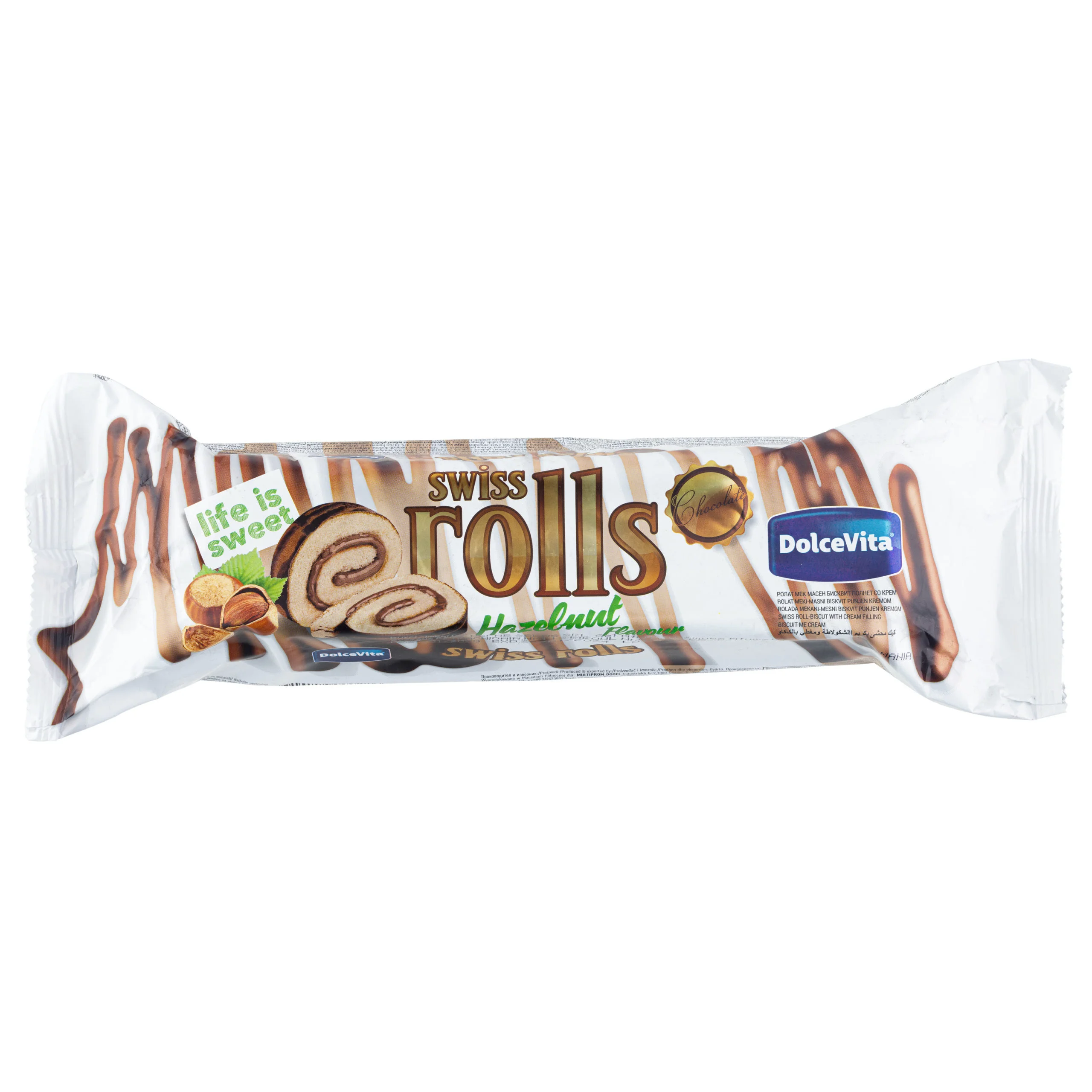 Dolcevita Swiss Rolls Hasselnöt 300g