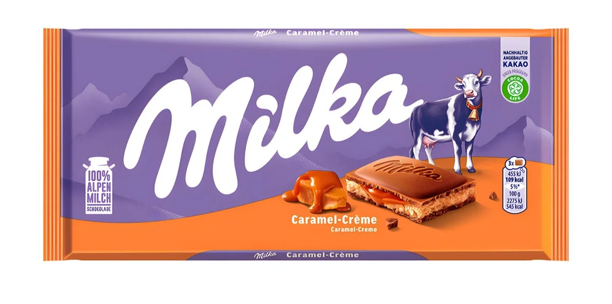 Milka Mjölkchokladkaka Caramel Creme 100g