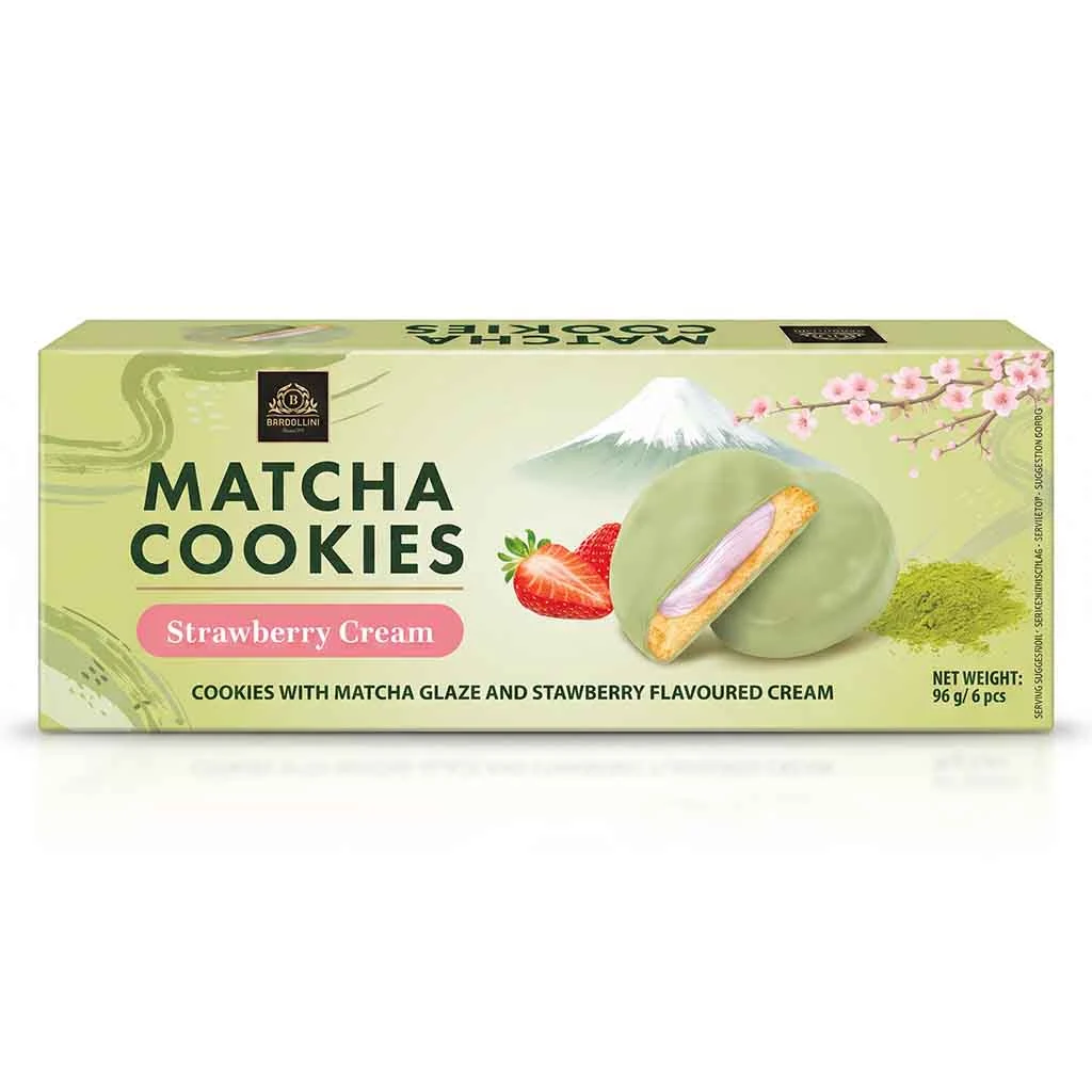 Bardollini Matcha Cookies Strawberry Cream 96g
