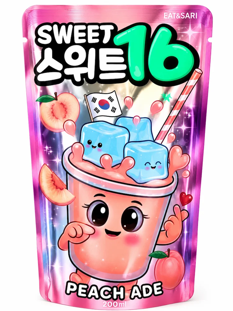 Sweet 16 Peach Ade Zero Sugar 200ml