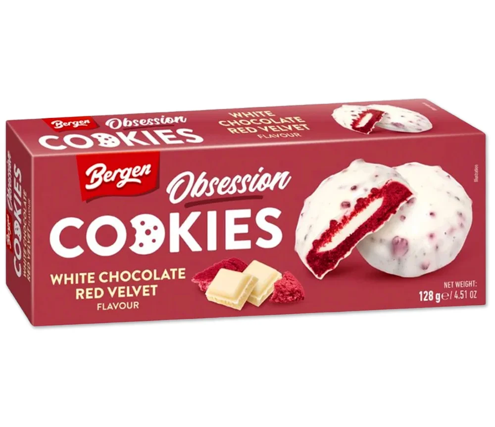 Bergen Obsession Red Velvet Cookies 128g